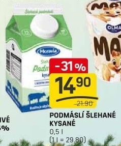 Nápoj podmáslí šlehané kysané Moravia