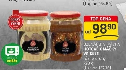 Omáčky hotové Dobrý výběr