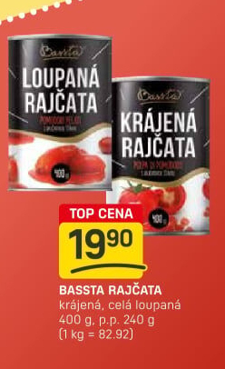 Rajčata krájená Bassta