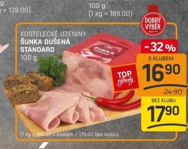 Šunka dušená standard Dobrý Výběr