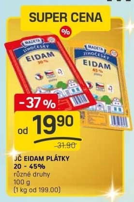 Sýr Eidam Jihočeský Madeta