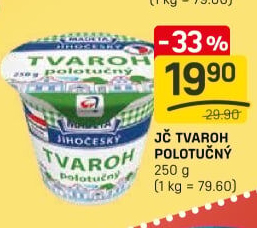 Tvaroh polotučný Jihočeský Madeta