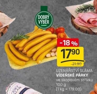 Vídeňské párky Premium Dobrý Výběr
