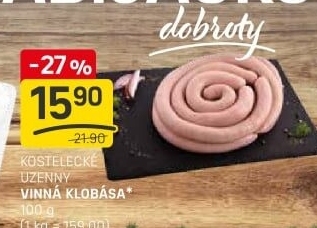 Vinná klobása Kostelecké uzeniny