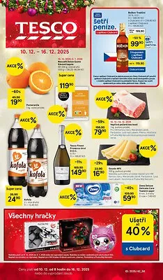 akční leták Tesco 10.12.2025-16.12.2025