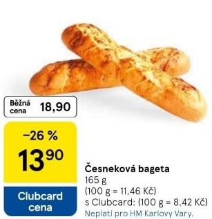 Bageta česneková