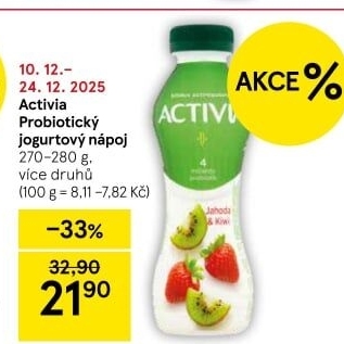 Jogurtový nápoj Activia Danone