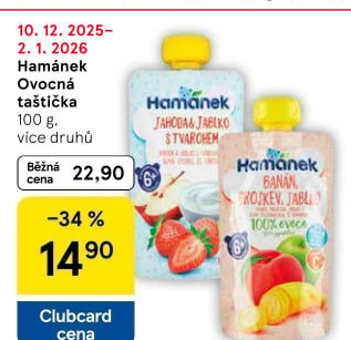 Kapsička ovocná Hamánek