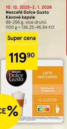 Kapsle Dolce Gusto Nescafé