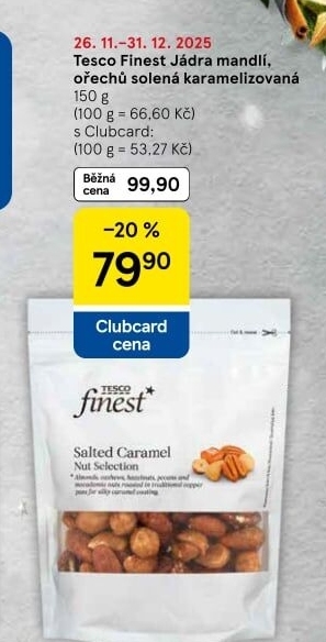 Ořechy karamelizované Tesco Finest