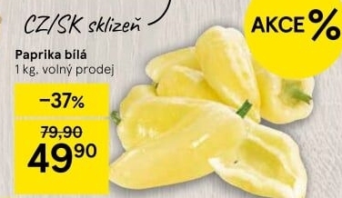 Paprika bílá