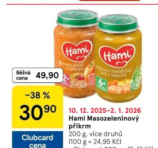 Příkrm masozeleninový Hami