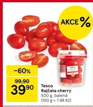 Rajčata cherry Tesco