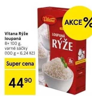 Rýže loupaná dlouhozrnná Vitana