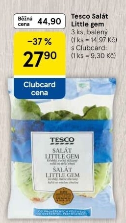 Salát little gem Tesco