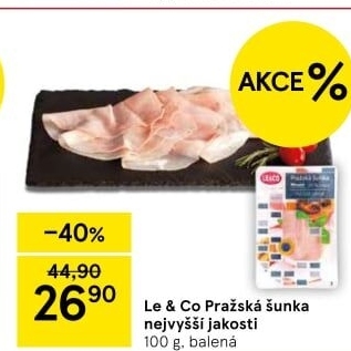 Šunka pražská nejvyšší jakosti LE&amp