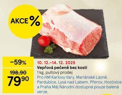 Vepřová pečeně bez kosti