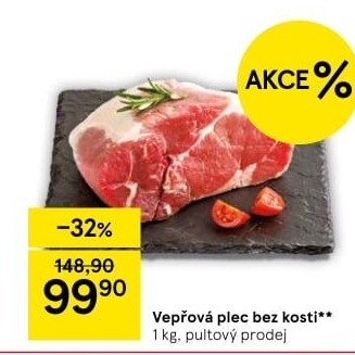 Vepřová plec bez kosti