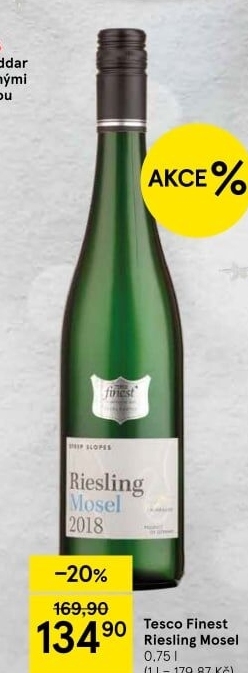 Víno Riesling Mosel Tesco Finest