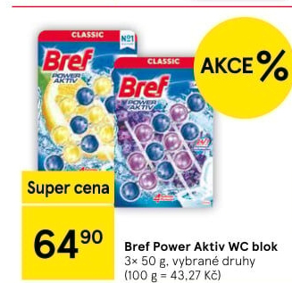 WC blok tuhý Power Aktiv Bref