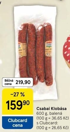 Klobása Csabai