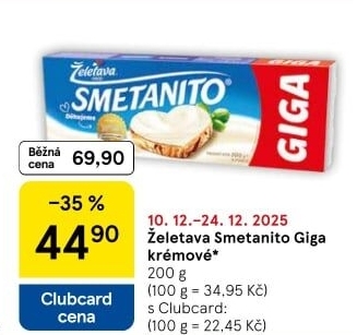 Sýr tavený Smetanito Želetava
