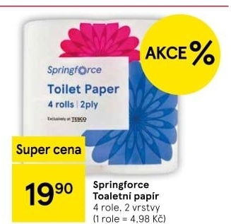 Toaletní papír 2vrstvý Springforce