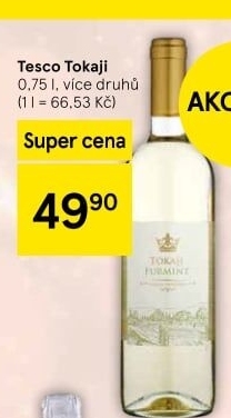 Vína Tokaji Tesco