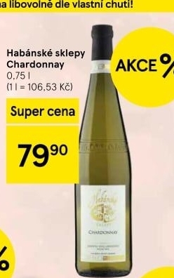 Víno Chardonnay Habánské sklepy