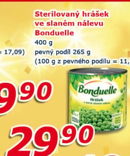 Hrášek Bonduelle