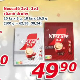 Instantní káva porcovaná 2v1 Nescafé