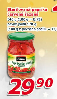 Paprika červená Hamé