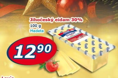 Sýr Eidam Jihočeský 30% Madeta