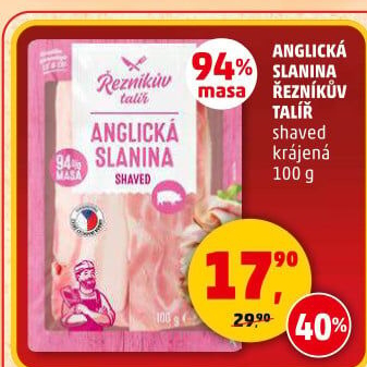 Anglická slanina Řezníkův talíř