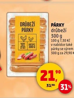Párky drůbeží