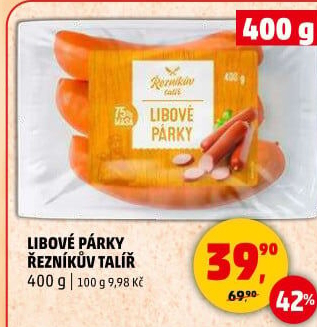 Párky libové Řezníkův talíř