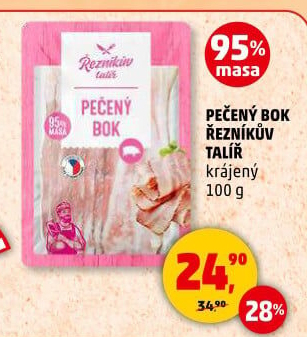 Pečený bok Řezníkův talíř
