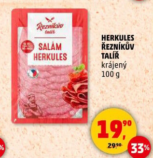 Salám Herkules Řezníkův talíř