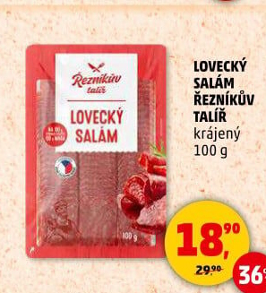 Salám lovecký Řezníkův talíř