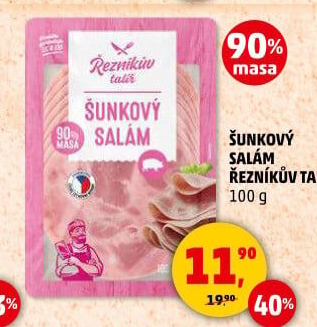 Salám šunkový Řezníkův talíř