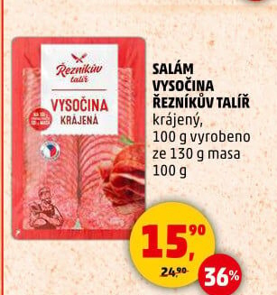Salám Vysočina Řezníkův talíř