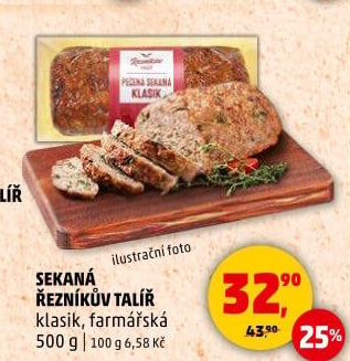 Sekaná Řezníkův talíř