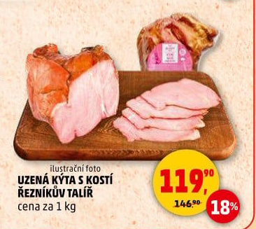 Uzená kýta s kostí Řezníkův talíř