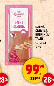 Uzená slanina Řezníkův talíř