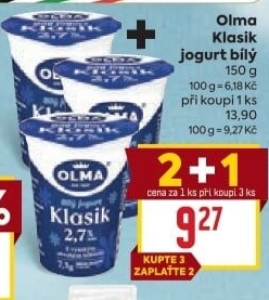 Bílý jogurt Klasik Olma