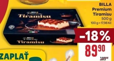 Dezert tiramisu Premium Billa