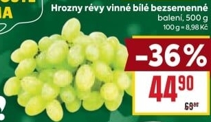 Hrozny bílé bezsemenné Billa Bonvia
