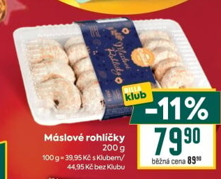 Rohlíčky máslové Odkolek