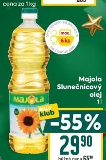 Slunečnicový olej Majola