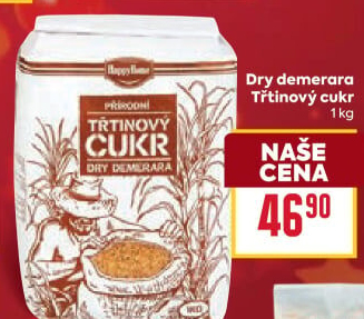 Třtinový cukr Dry Demerara